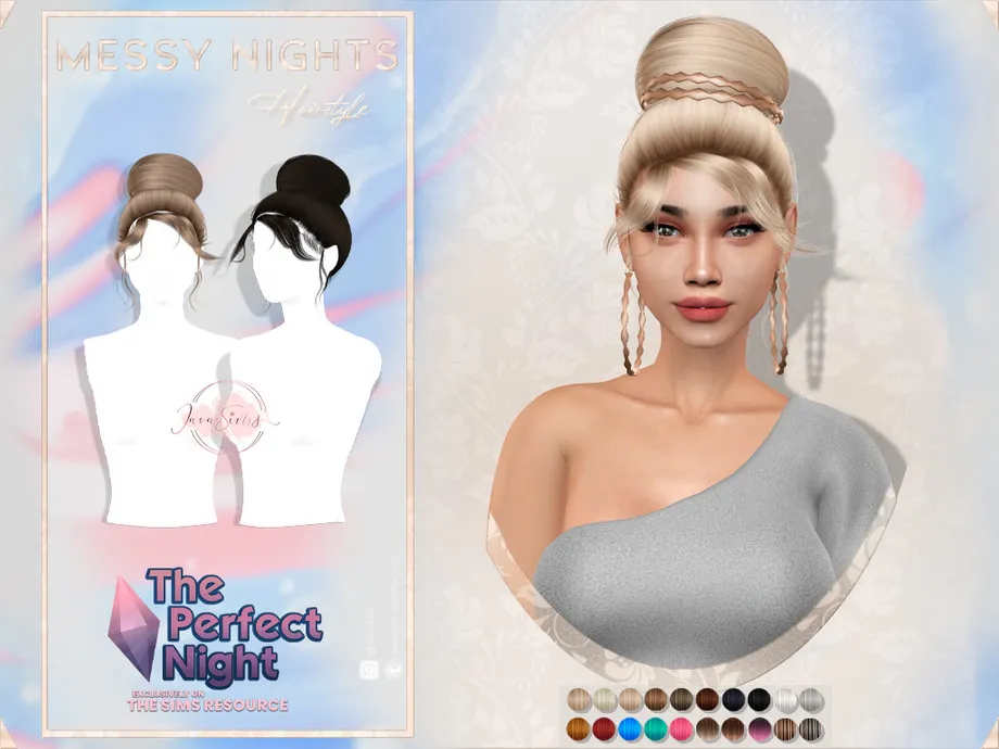 The Perfect Night- JavaSims- Messy Nights (Hairstyle)