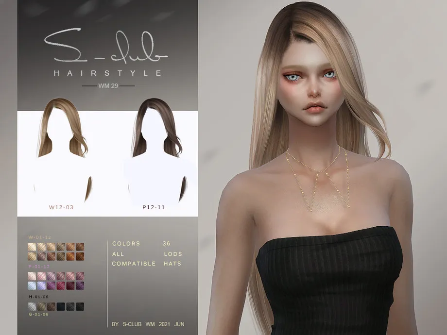 S-Club ts4 WM Hair 202129
