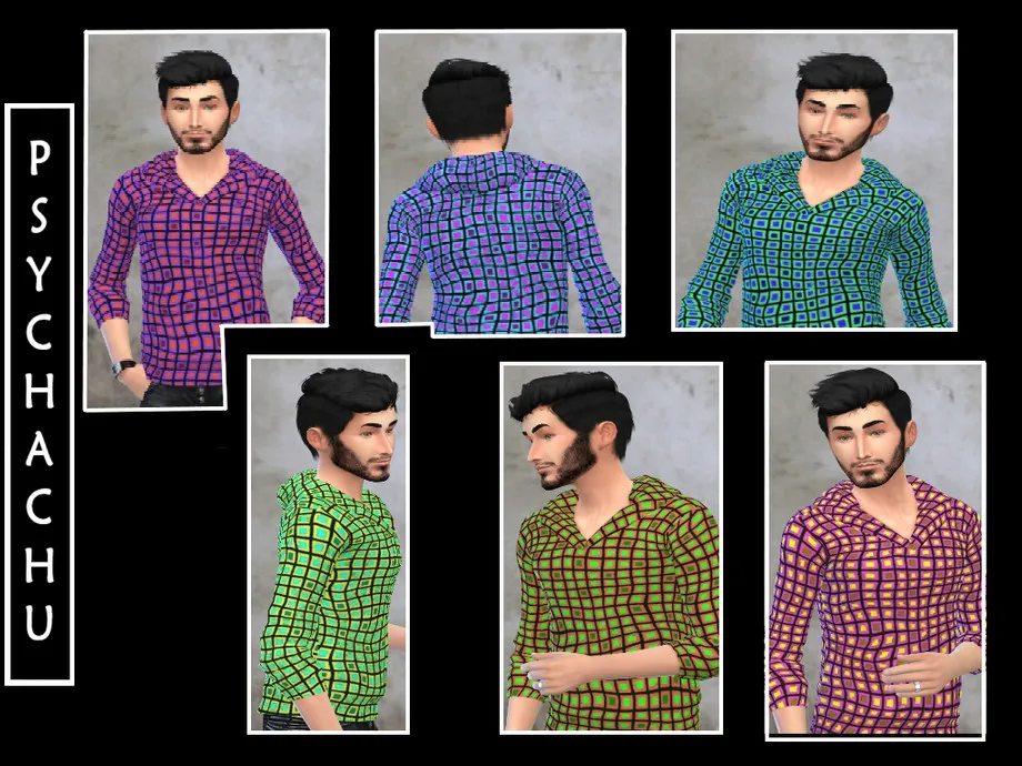 Male Hoodie - Chequered