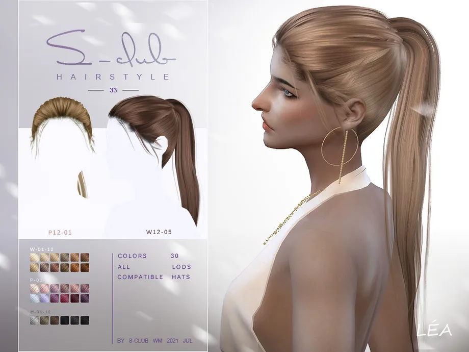 Ponytail hairstyle for female by S-Club