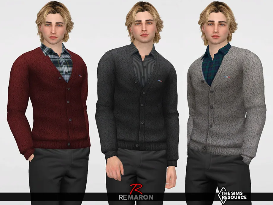 Cardigan 01 for Male Sim