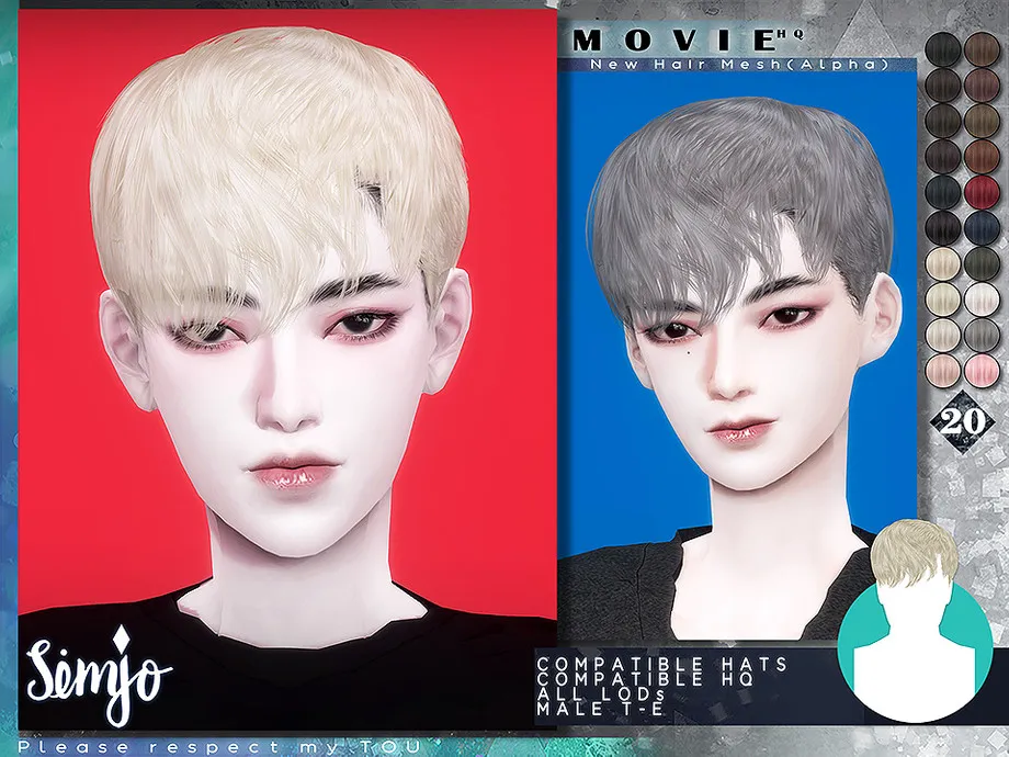 TS4 Male Hairstyle_Movie