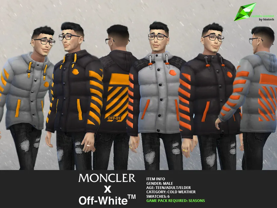 Moncler Off White Puffer Jackets