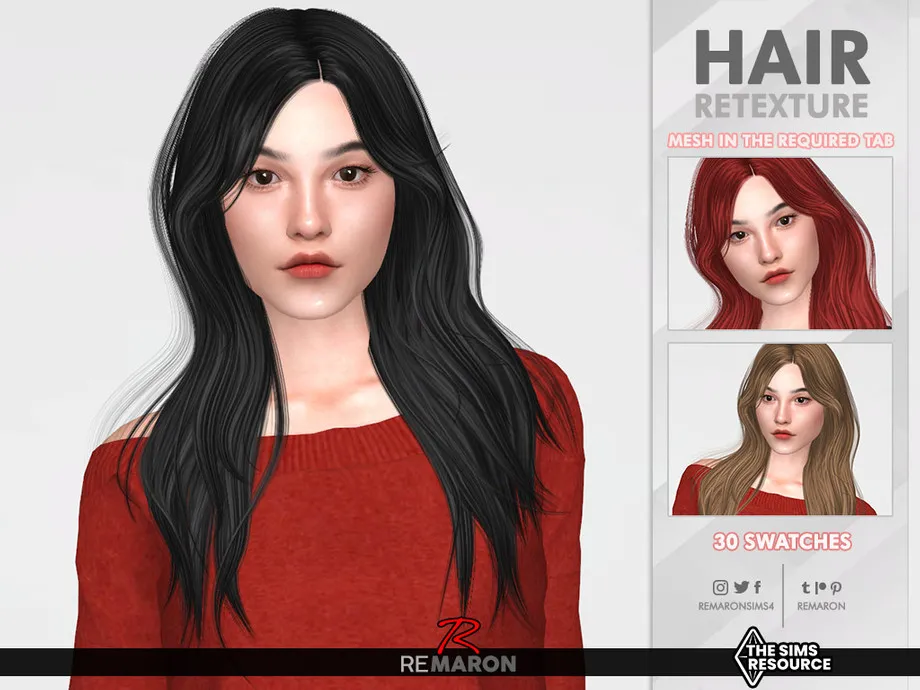 Tessa Hair Retexture Mesh Needed