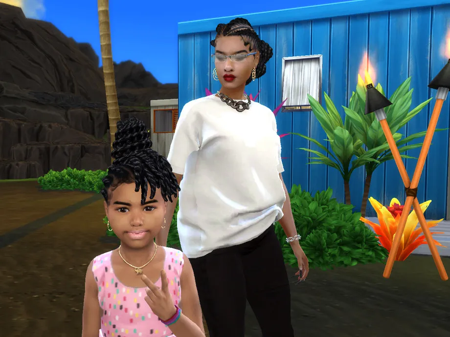 Sengalese Bun Flat Twist ~ Child