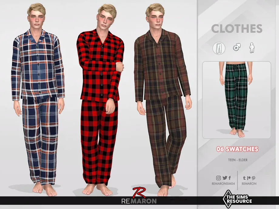 Pajamas Pants 01 for Male Sim