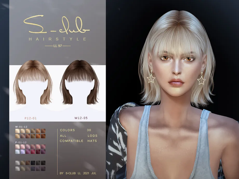 Short bang hairstyle for female by S-Club