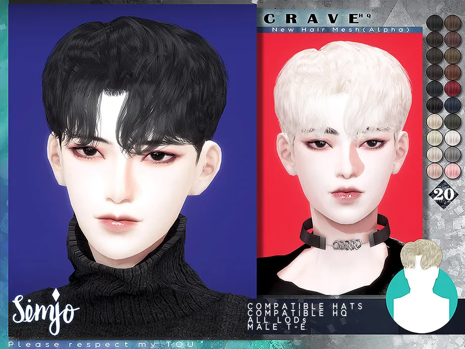 TS4 Male Hairstyle_Crave