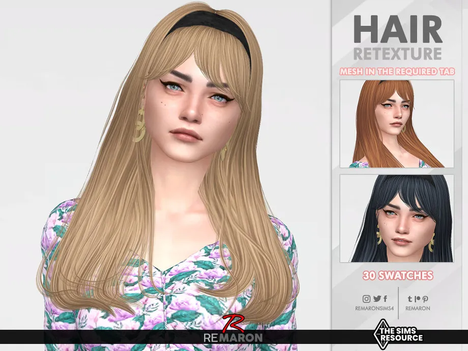 Madelyn Hair Retexture Mesh Needed