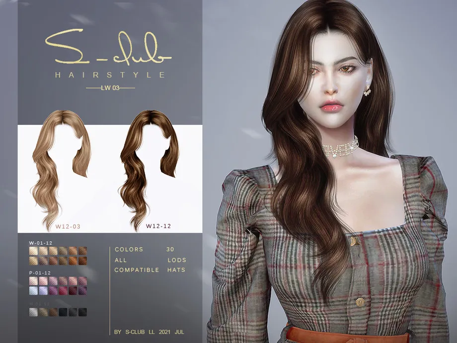 Mi Long curly hairstyle for female by S-Club