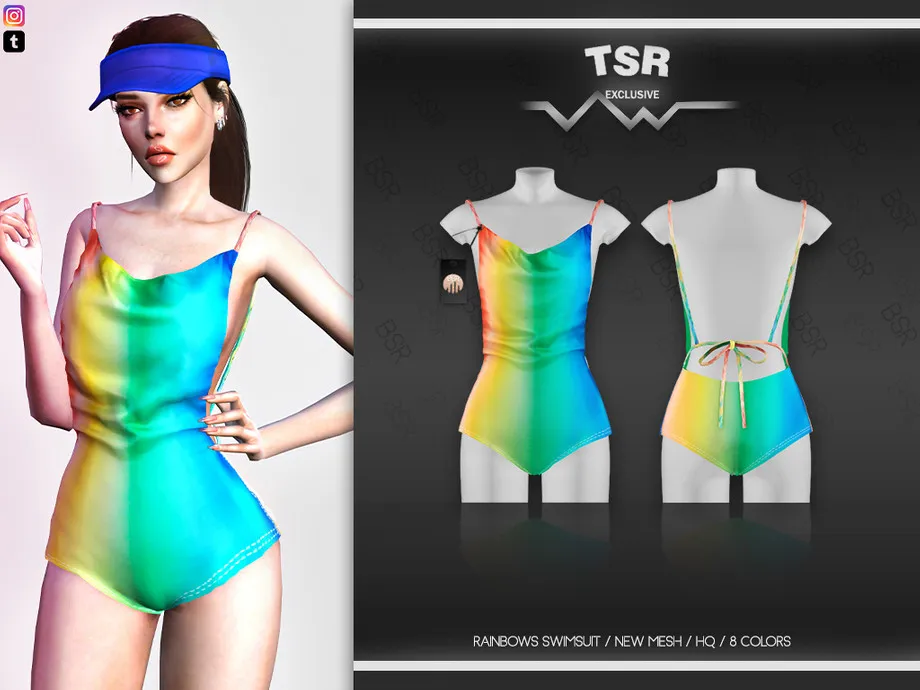 Rainbows Swimsuit BD522