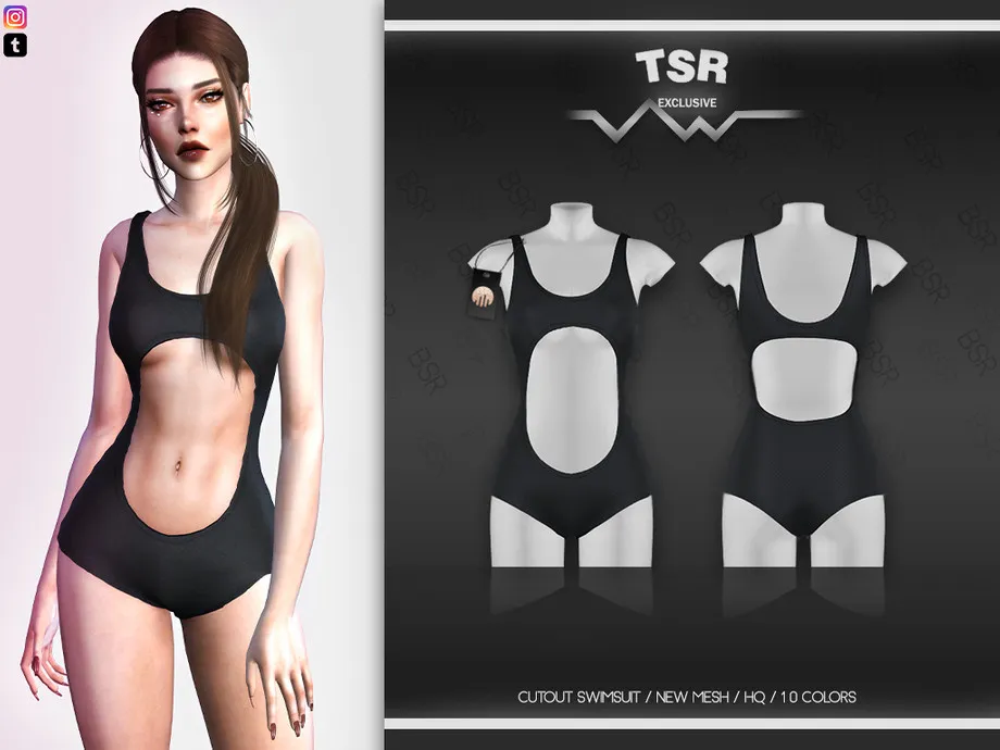 Cutout Swimsuit BD527