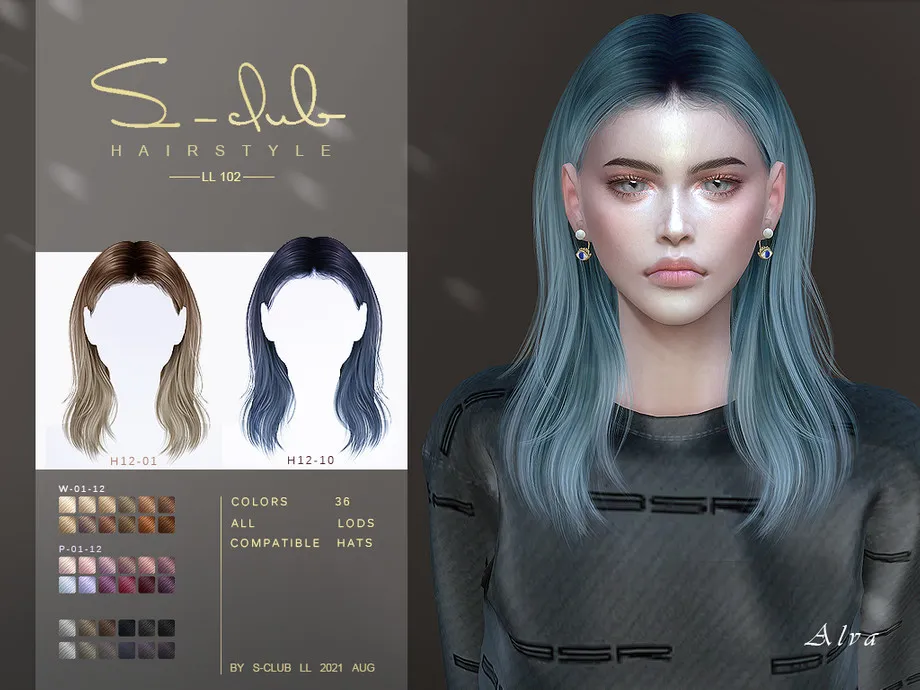 Shawl hairstyle (Gia)  by S-Club