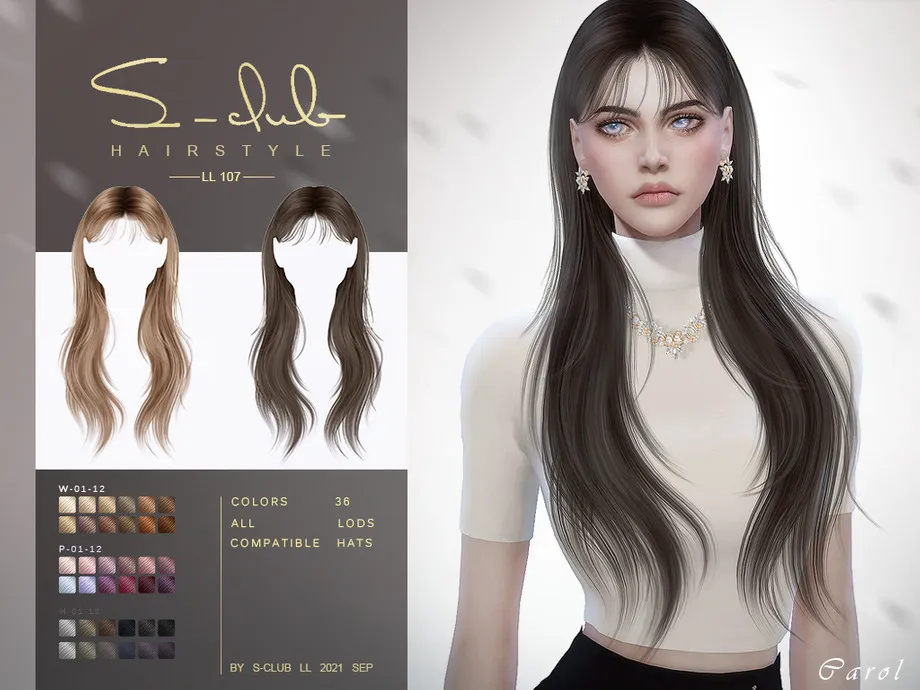 Shawl long hair (Carol)  by S-Club