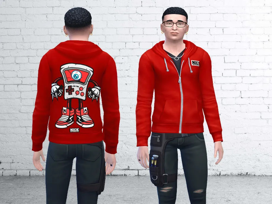 Nick Automatic Red Hoodie