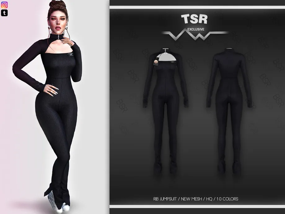 RIB JUMPSUIT BD560