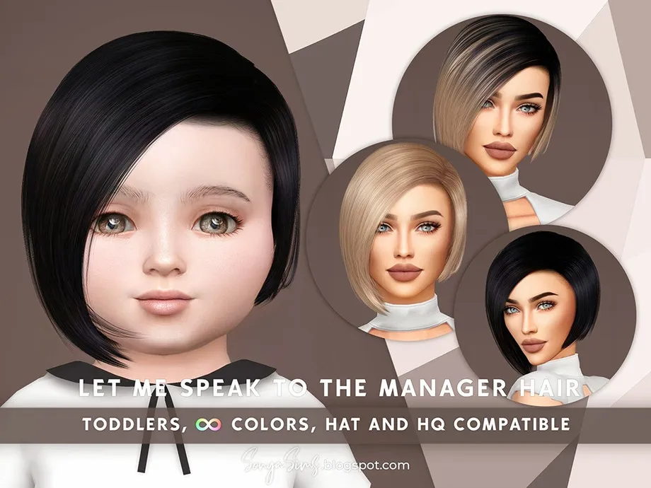 SonyaSims Let Me Speak to The Manager Hair TODDLERS