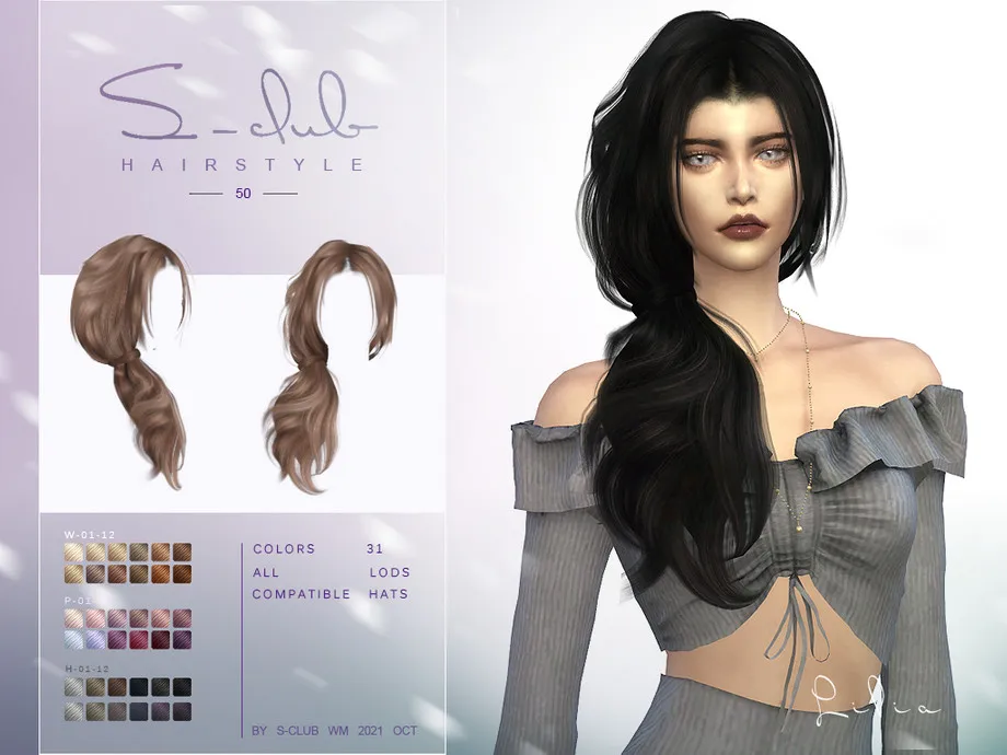 Long curly braid hairstyle (Lilia) by S-Club