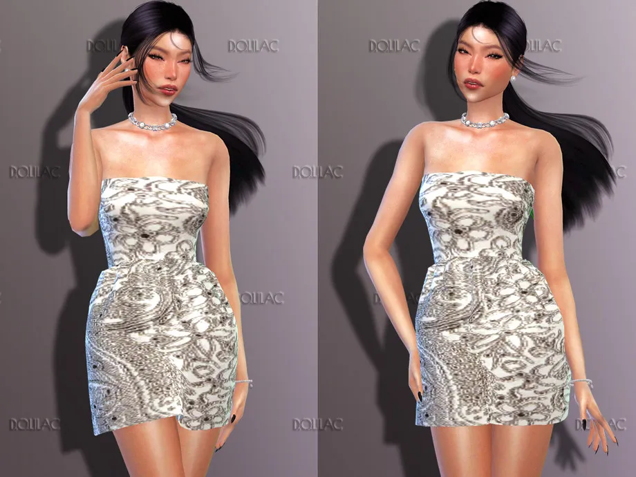 Silver Dress DO206