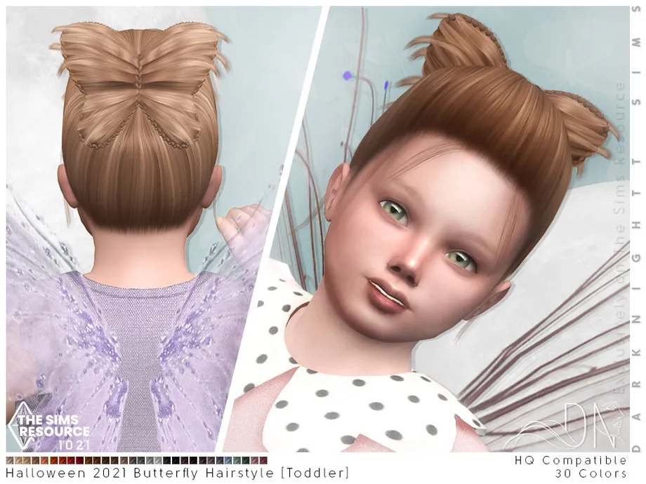 Halloween 2021 - Butterfly Hairstyle [Toddler]