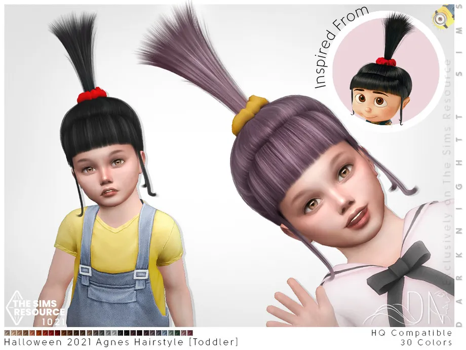 Halloween 2021 - Agnes Hairstyle [Toddler]