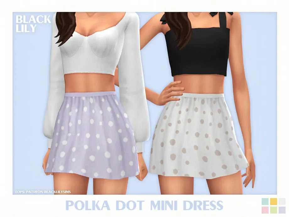 Polka Dot Mini Skirt