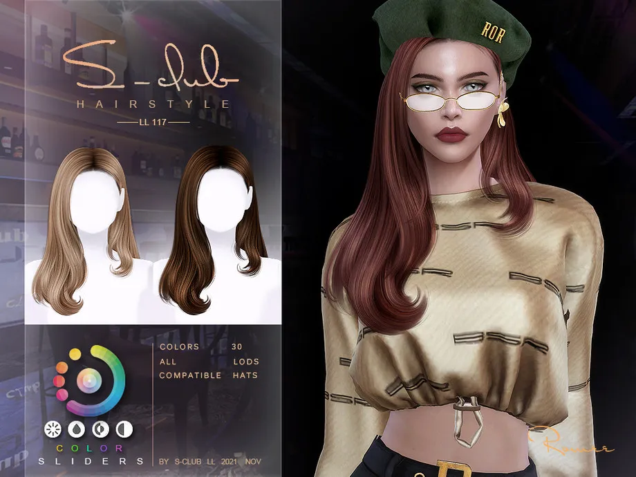Mi-Long curly hairstyle(Romee) by S-Club