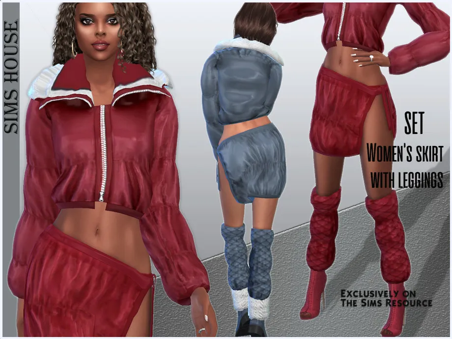 Women's skirt with leggings