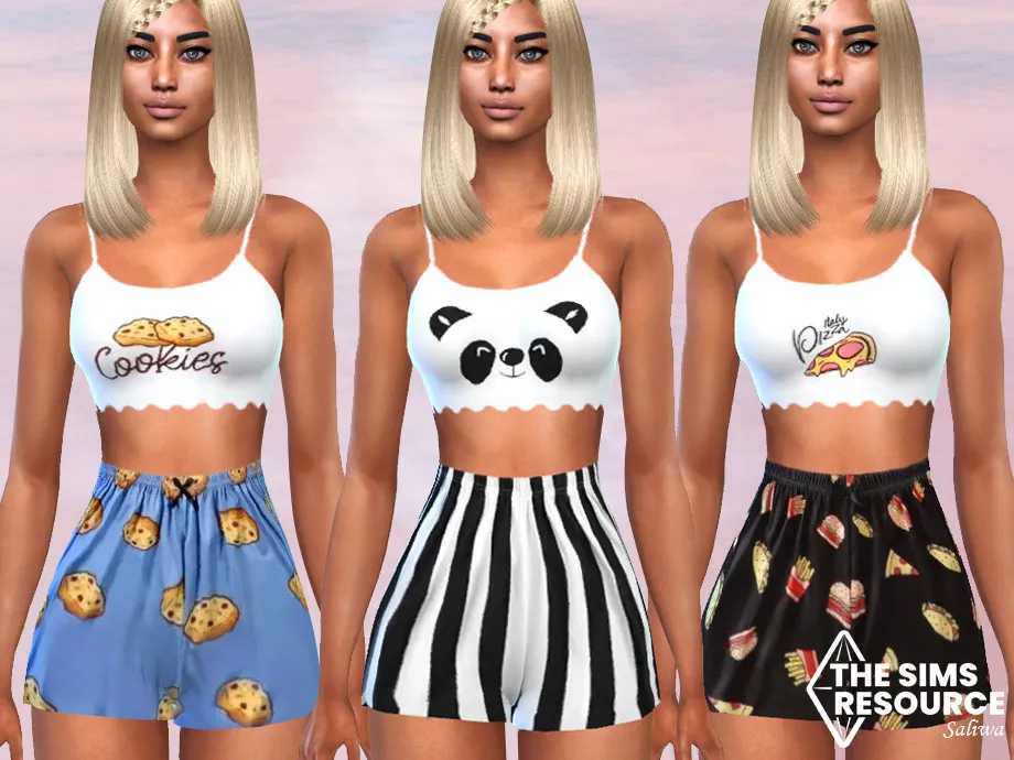 Printed Pyjama Tank Tops