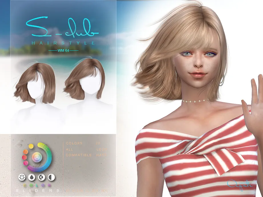Wind short hair (Agate) by S-Club