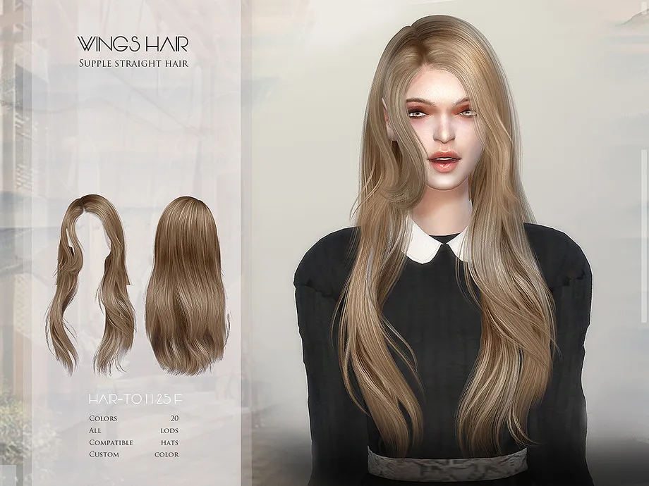 WINGS-TO1125-Supple straight hair