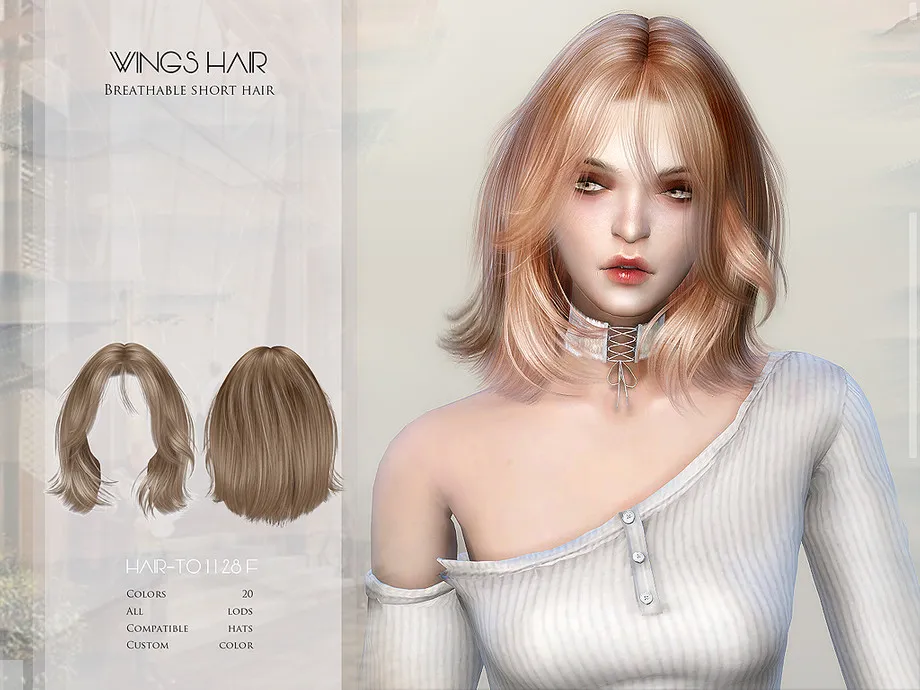 WINGS-TO1128-Breathable short hair