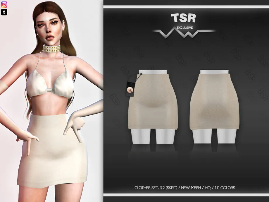 CLOTHES SET-172 (SKIRT) BD590