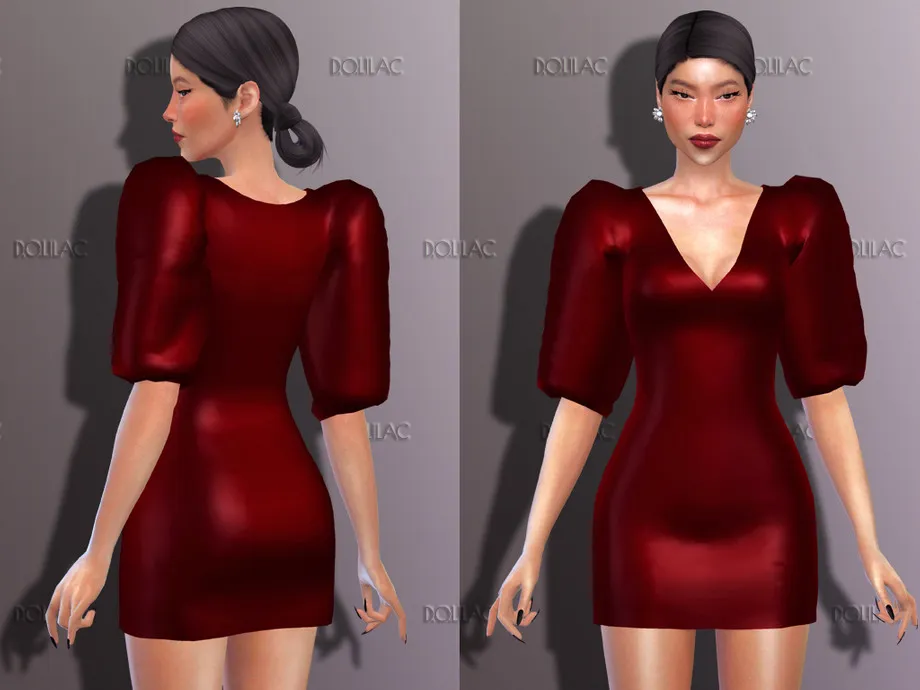 Puff Sleeve Dress DO236