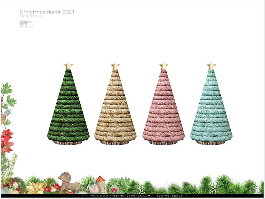 Christmas Decor 2021 - firtree glitter