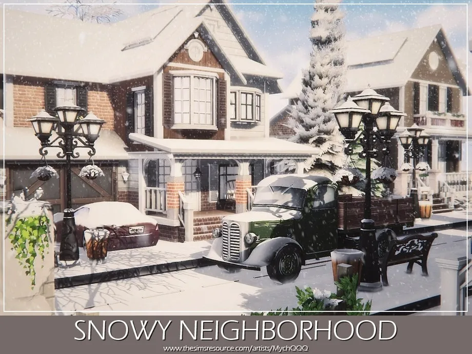 Snowy Neighborhood (unfurnished)