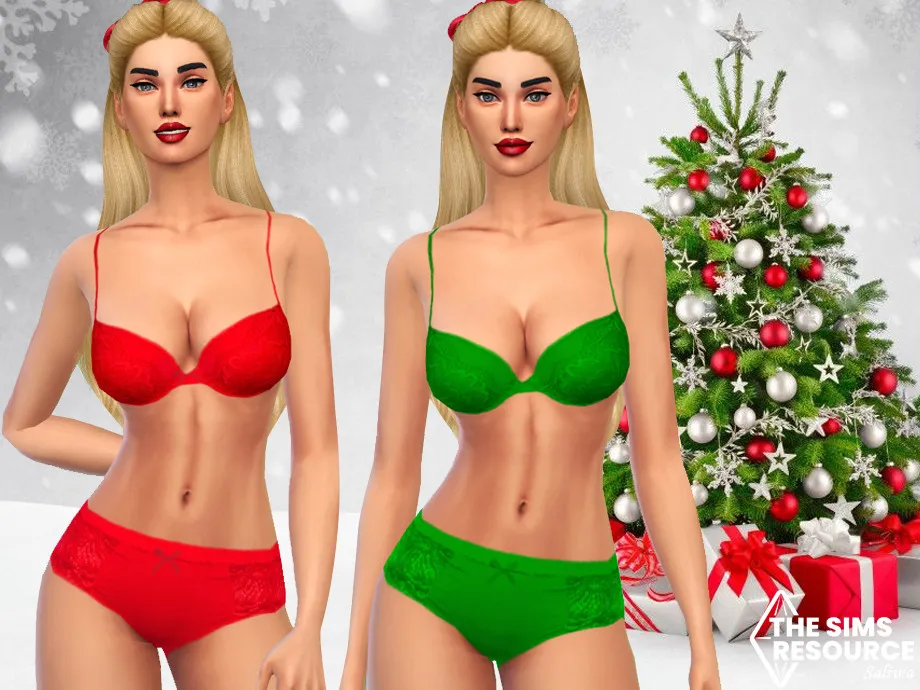 Christmas Lace Intimates