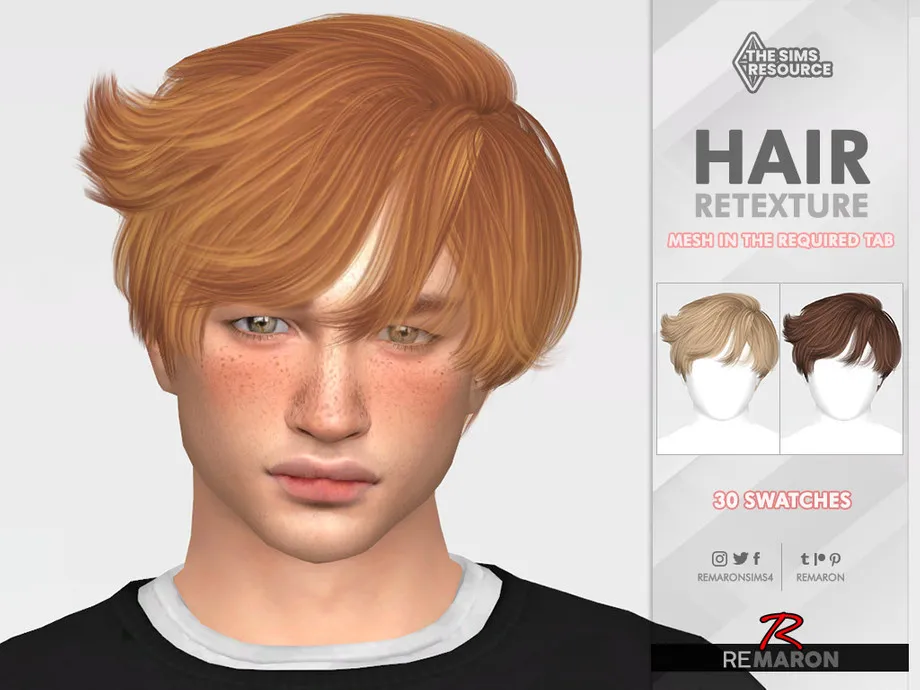 TO0809 Hair Retexture Mesh Needed