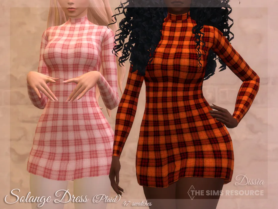 Solange Dress (Plaid)
