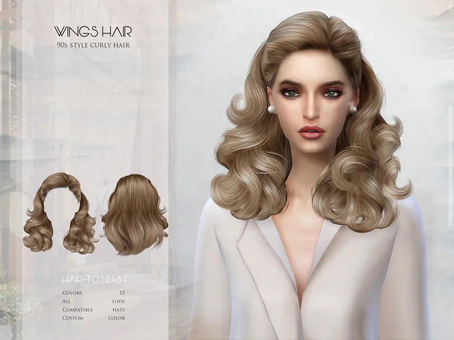 WINGS-TO1218-90s style curly hair