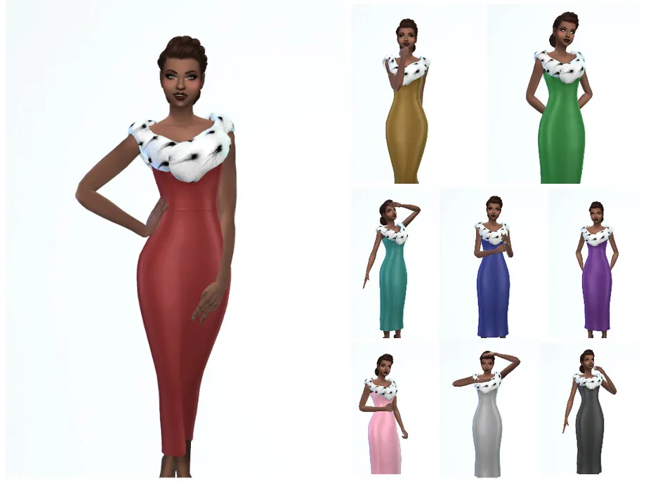 ErinAOK Ermine Gown 1223 (Get Famous Needed)