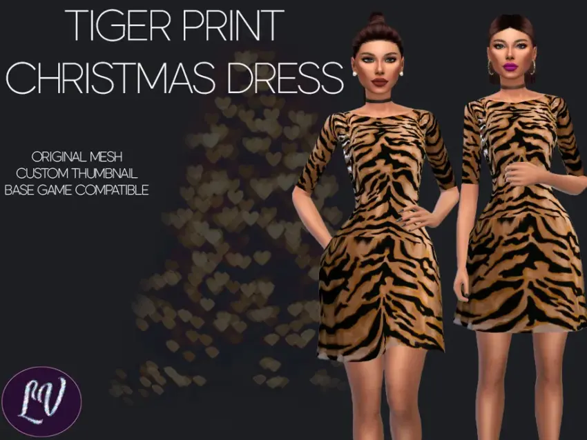 w-920h-690-3355501.jpg TIGER PRINT CHRISTMAS DRESS - Image 1