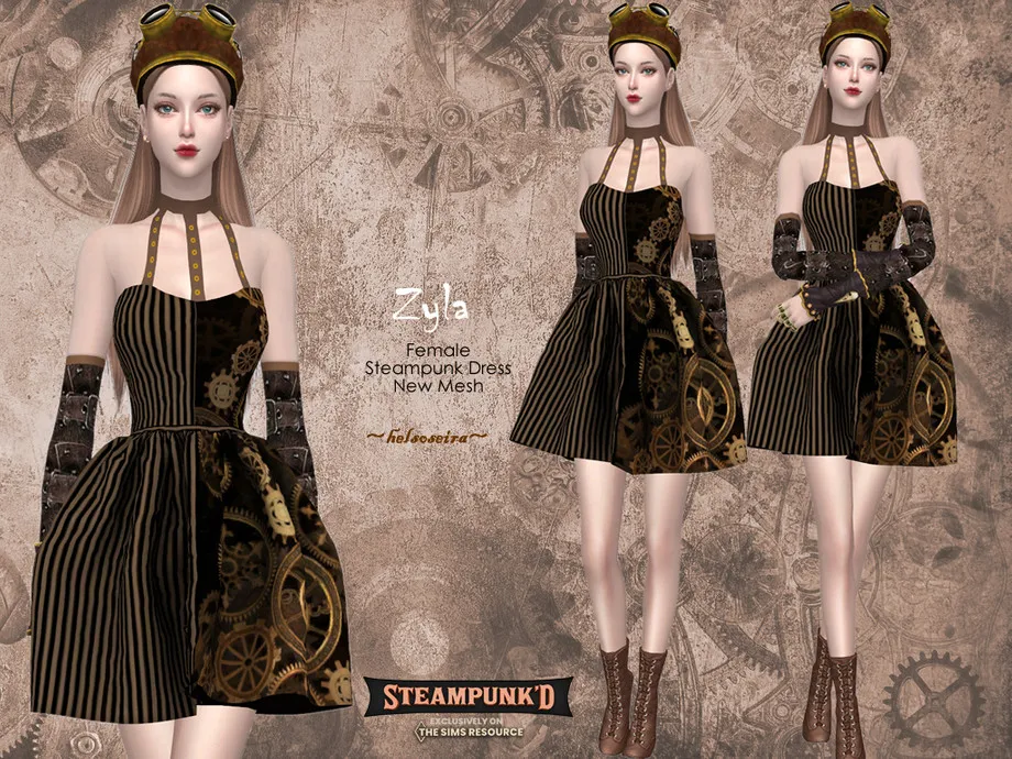Steampunked - ZYLA - Dress