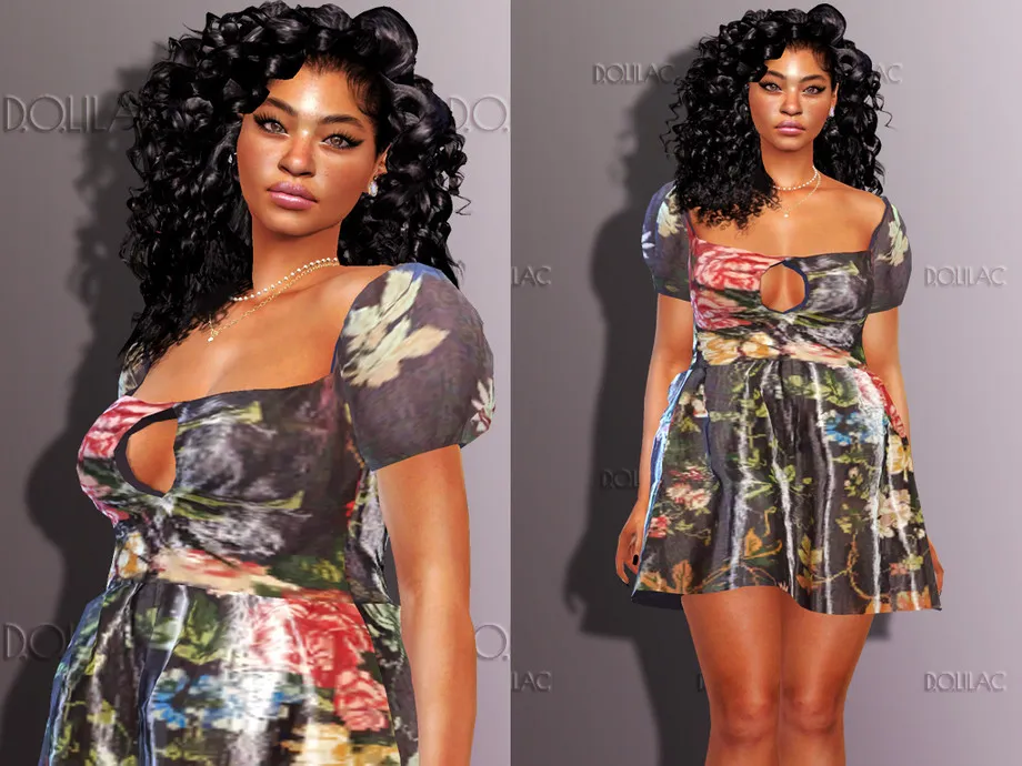 Floral Mini Dress 255