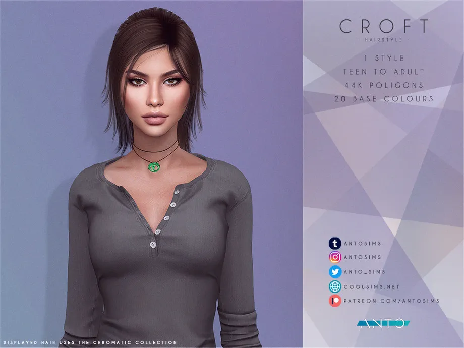 Croft Hairstyle (Patreon)