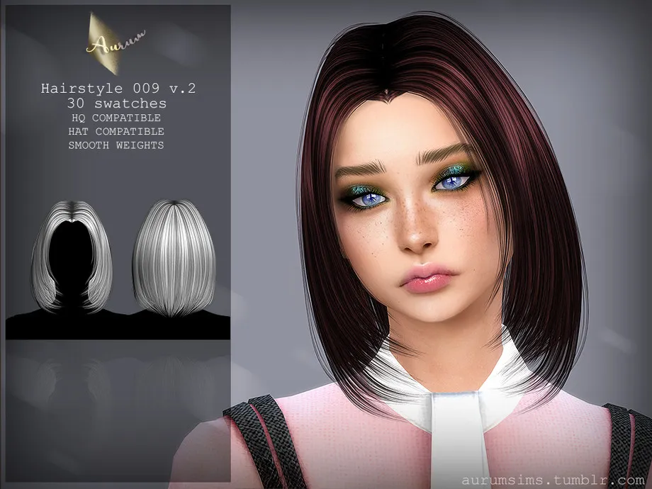 Medium-long Bob Hairstyle - 009 v. 2