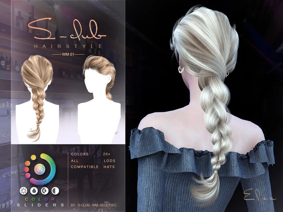 Single braid hairstyles (ELSA)