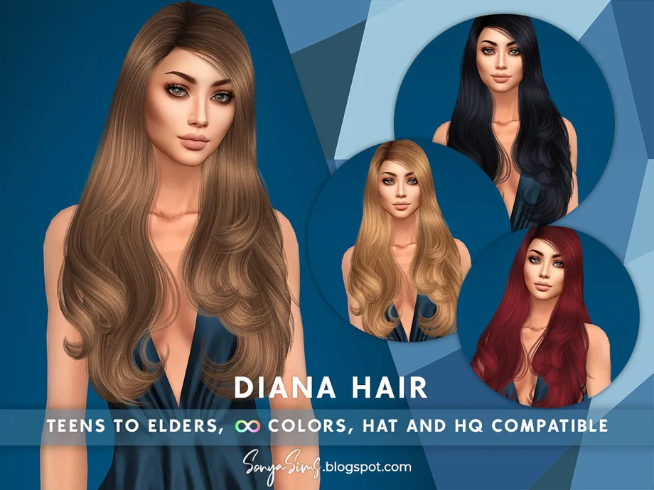 SonyaSims Diana Hair (Early Access on Patreon)