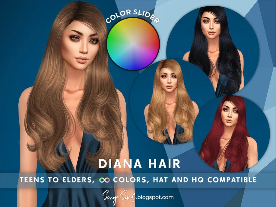 SonyaSims Diana COLORSLIDER (Retexture - Patreon)