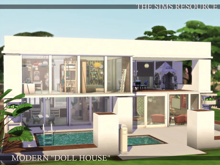 Stylized Modern Doll House | TS4 Gallery